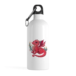 Заказать бутылки в Москве. Бутылка металлическая 500 мл Красный дракон от tigerda  - готовые дизайны и нанесение принтов.