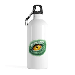 Заказать бутылки в Москве. Бутылка металлическая 500 мл Глаз зеленого дракона от tigerda  - готовые дизайны и нанесение принтов.