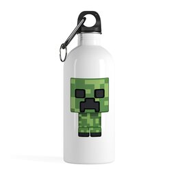 Заказать бутылки в Москве. Бутылка металлическая 500 мл Майнкрафт Minecraft  от MariYang  - готовые дизайны и нанесение принтов.