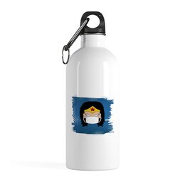 Заказать бутылки в Москве. Бутылка металлическая 500 мл Чудо-женщина (Коллекция: Герои носят маски) от GeekFox  - готовые дизайны и нанесение принтов.