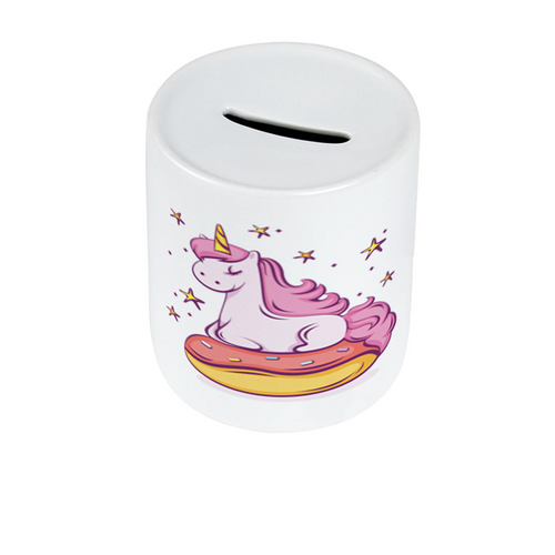 Заказать копилку в Москве. Копилка Unicorn Donut от Jimmy Flash - готовые дизайны и нанесение принтов.