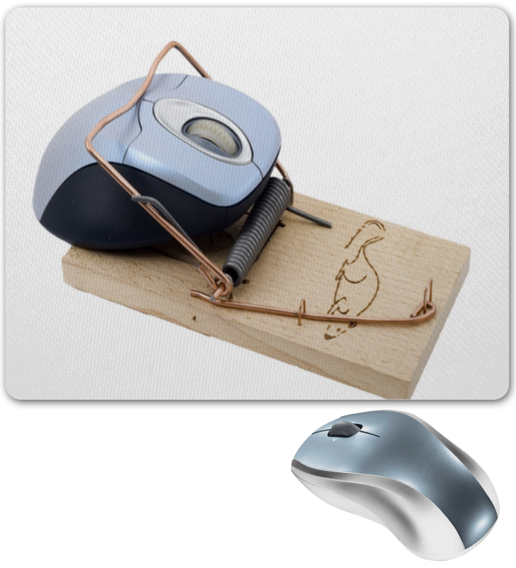 Printio Коврик для мышки Мышка в мышеловке printio сумка компьютерная мышка в мышеловке