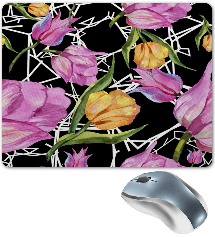 Printio Коврик для мышки Тюльпаны printio коврик для мышки сердце тюльпаны