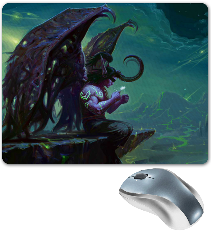 Printio Коврик для мышки Warcraft collection: illidan цена и фото