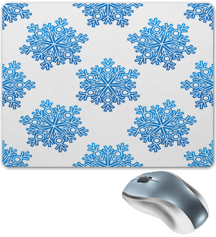 Printio Коврик для мышки Голубые снежинки printio коврик для мышки круглый голубые снежинки
