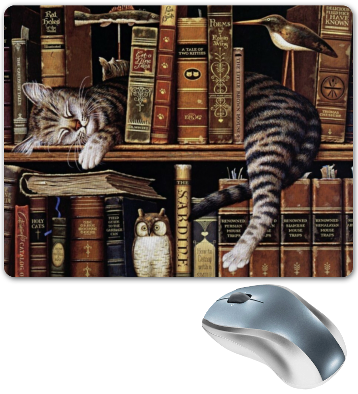 Printio Коврик для мышки Кошки. креатив printio тарелка квадратная кошки креатив