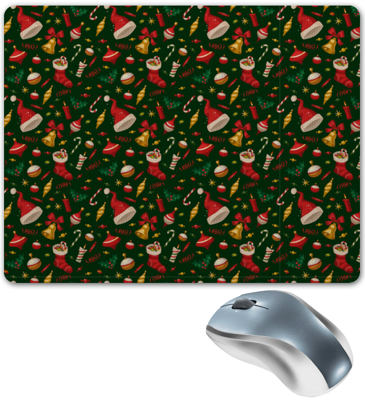 printio коврик для мышки круглый зимние праздники Printio Коврик для мышки Новогодние праздники
