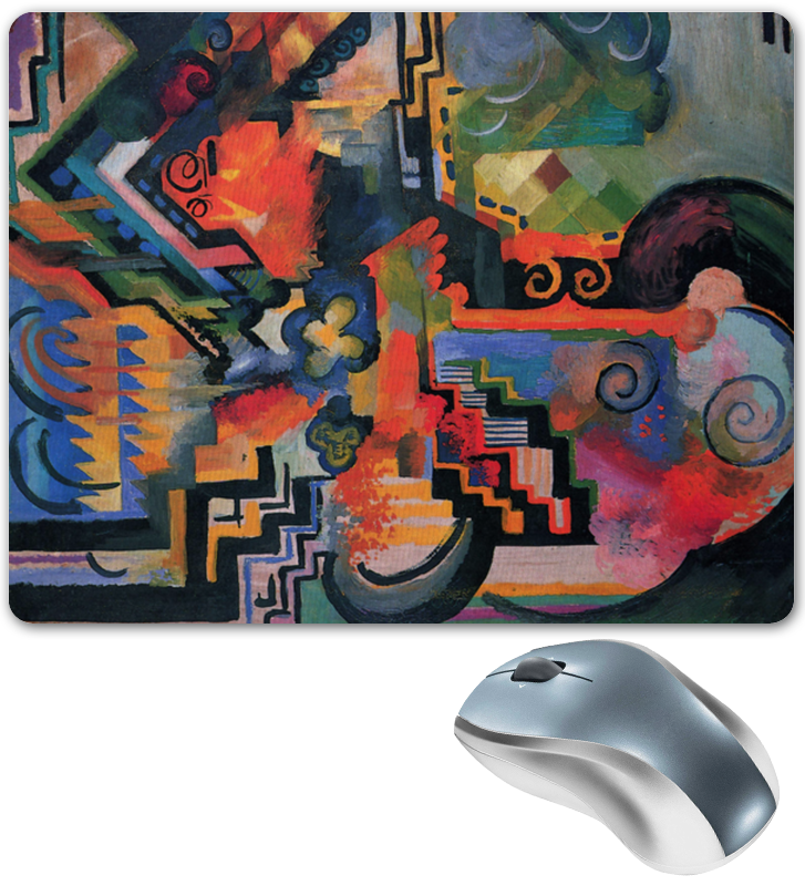 Printio Коврик для мышки Цветовая композиция (август маке)
