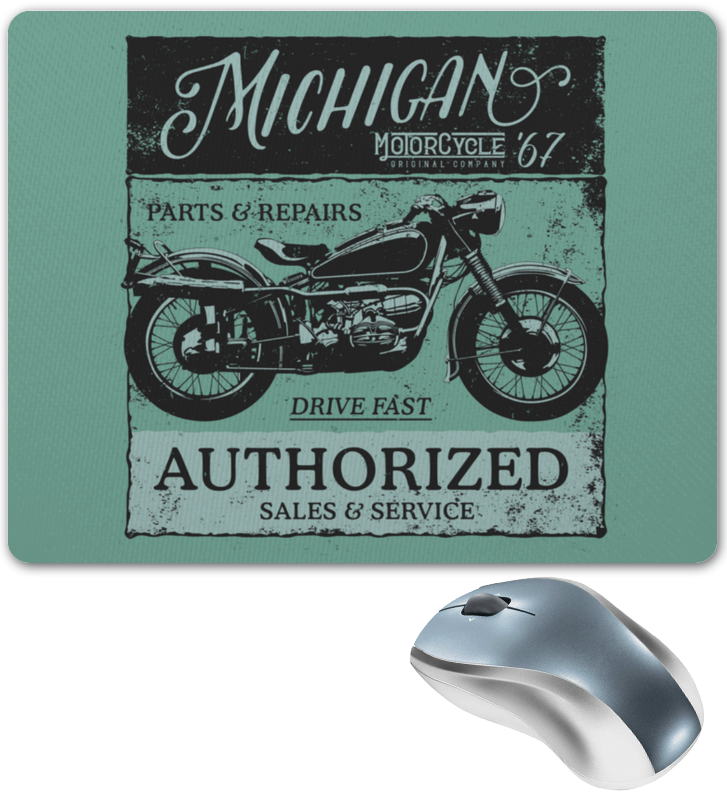 Printio Коврик для мышки Michigan motorcycles 67 printio футболка с полной запечаткой мужская michigan motorcycles 67