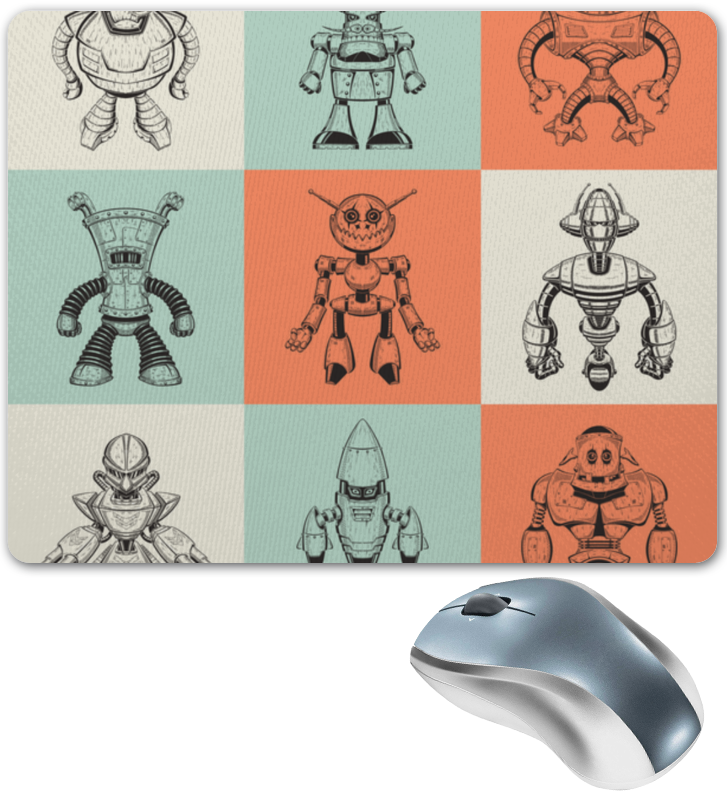 Printio Коврик для мышки Робот printio коврик для мышки девушка робот