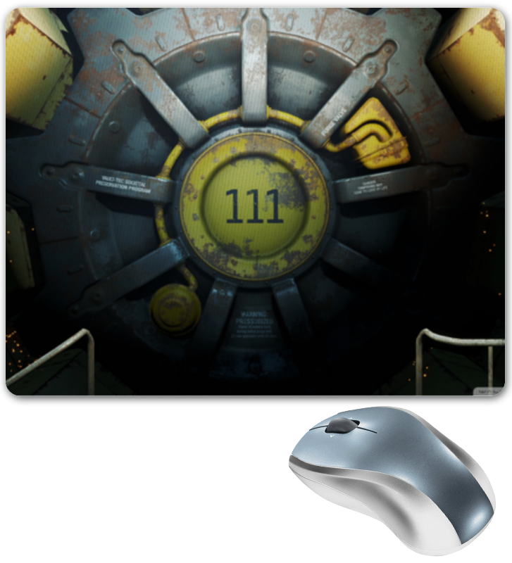 Printio Коврик для мышки Fallout 4, дверь убежища 111