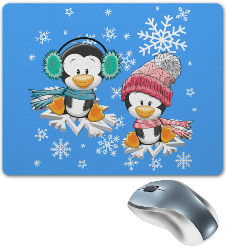 Printio Коврик для мышки Пингвин зимой