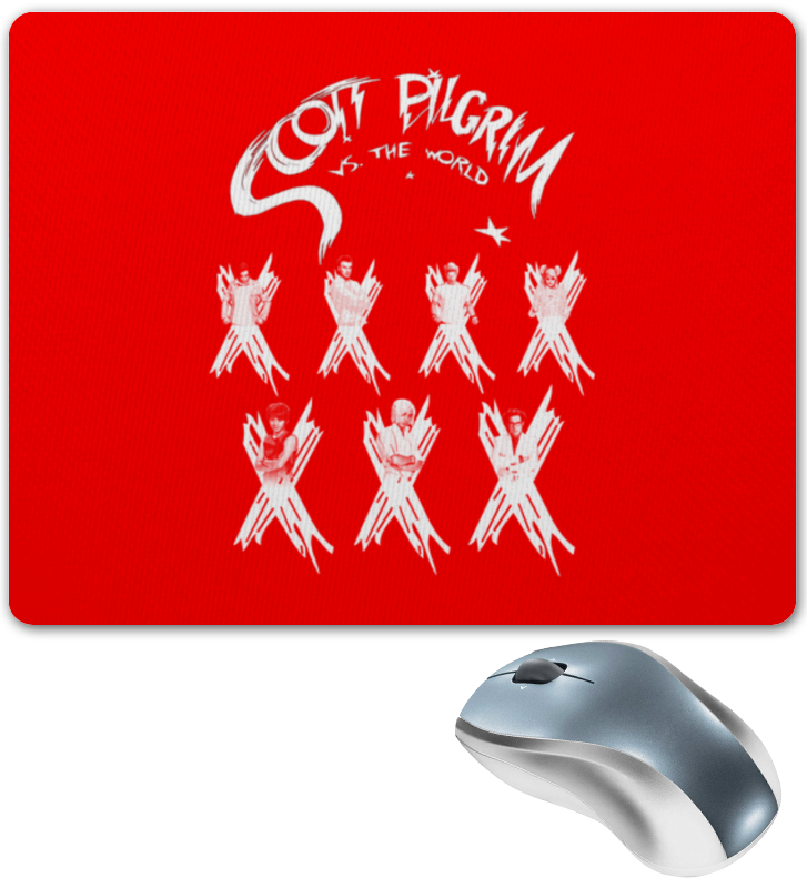 Printio Коврик для мышки Scott pilgrim пипец пипец 2 скотт пилигрим против всех 3 dvd