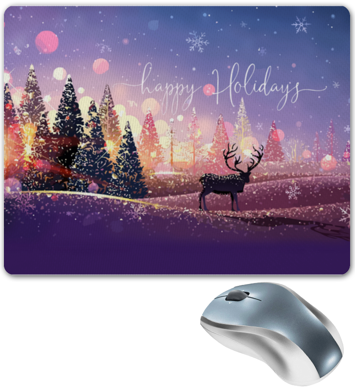 Printio Коврик для мышки Happy holidays