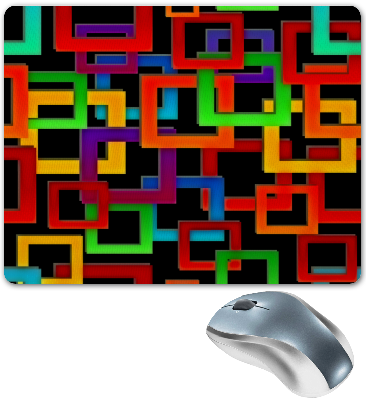 Printio Коврик для мышки Цветные квадраты printio коврик для мышки абстракция квадраты