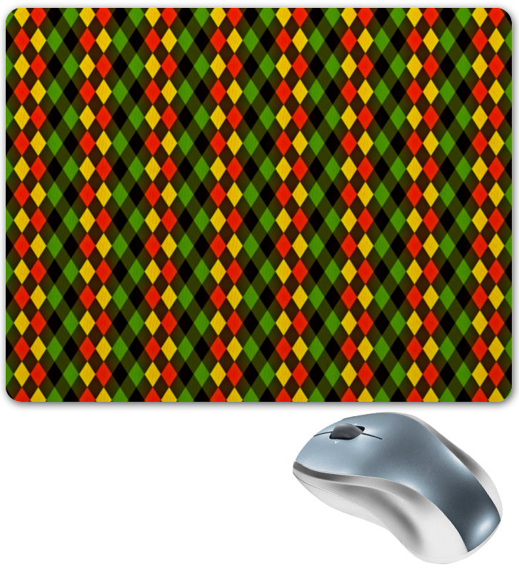 Printio Коврик для мышки Ромбы цветные printio коврик для мышки узор ромбы