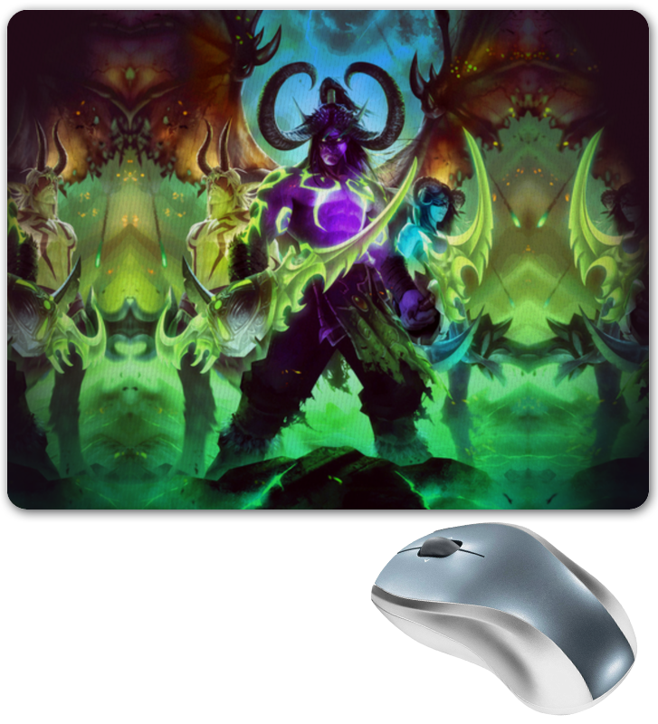 Printio Коврик для мышки Warcraft: illidan printio коврик для мышки warcraft collection illidan