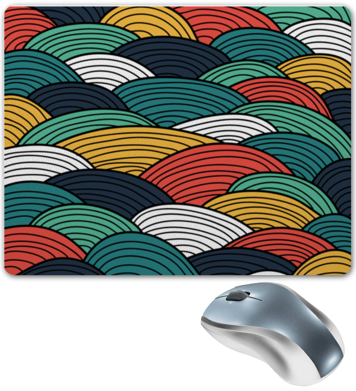 Printio Коврик для мышки Цветные волны printio коврик для мышки круглый цветные волны