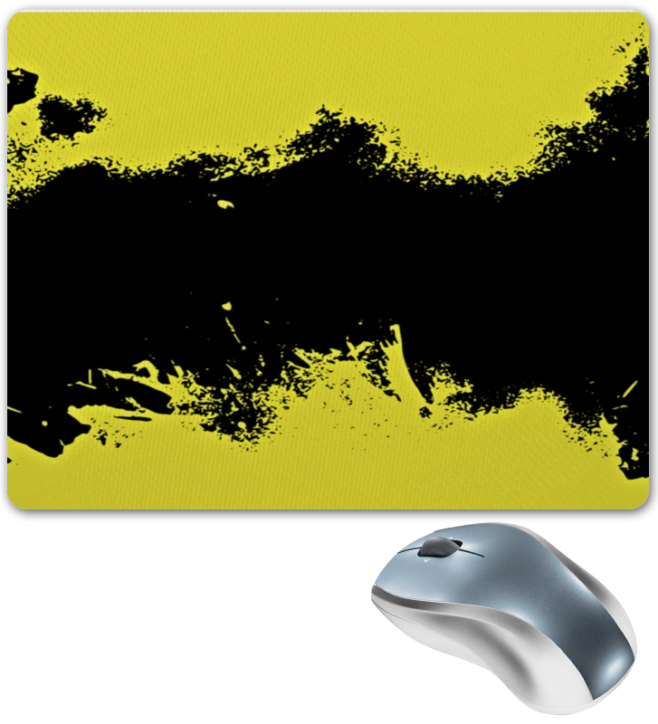 Printio Коврик для мышки Черно-желтые краски printio коврик для мышки черно синие краски