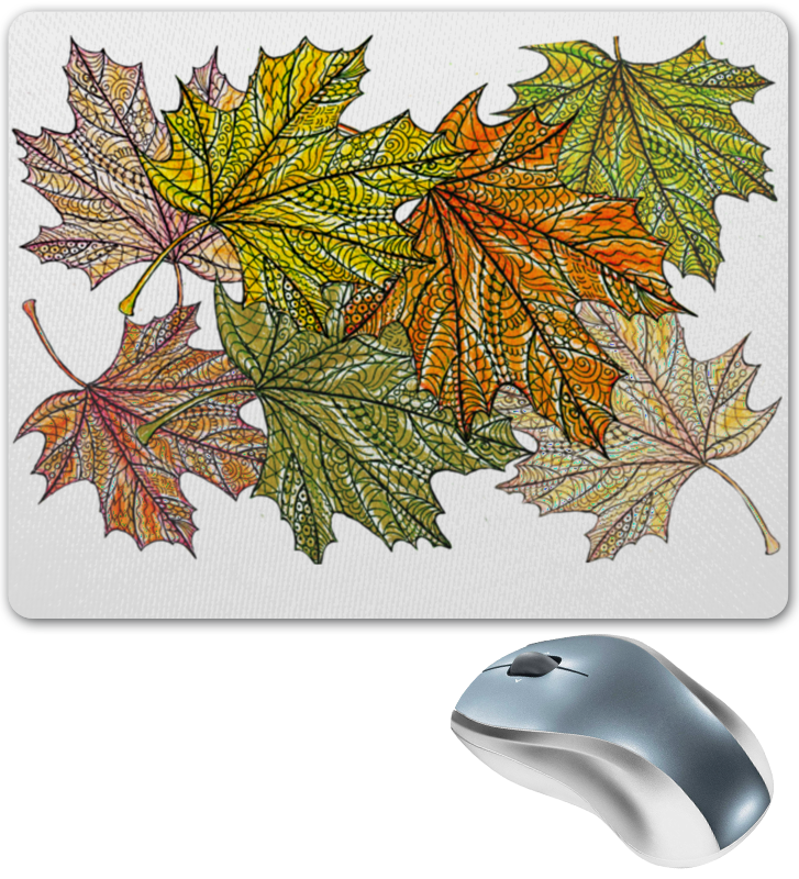 Printio Коврик для мышки Осенний кленовый узор printio коврик для мышки цветок в стиле мехенди