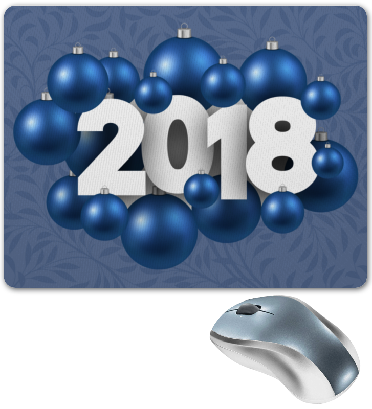 Printio Коврик для мышки Новый год силиконовый чехол мрамор с синими прожилками на lg k9 k8 2018 лджи к9 к8 2018