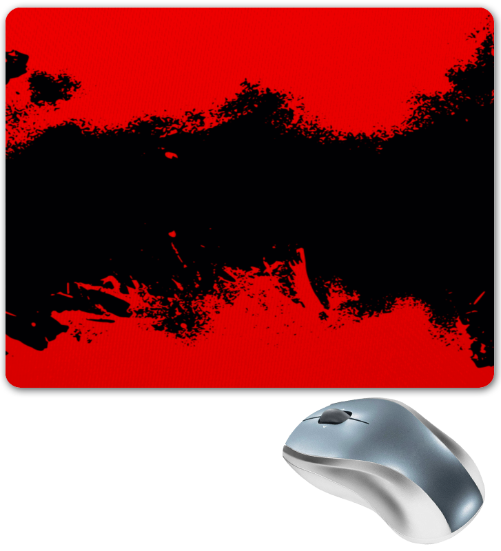 Printio Коврик для мышки Черно-красные краски printio коврик для мышки красные краски