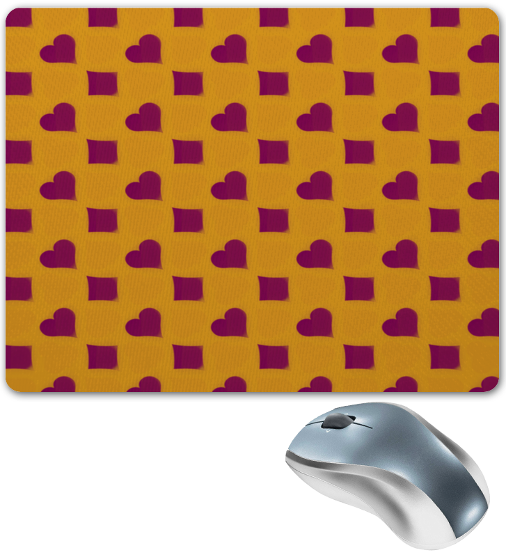 Printio Коврик для мышки Сердца и ромбы printio коврик для мышки алхимия сердца