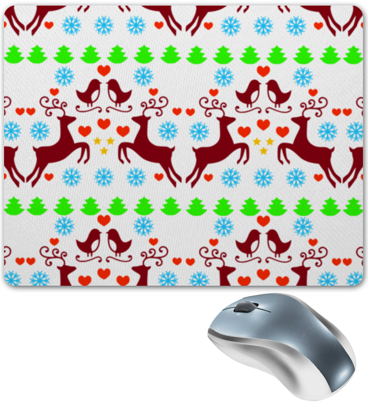 Printio Коврик для мышки Новогодние узоры printio коврик для мышки сердце новогодние узоры