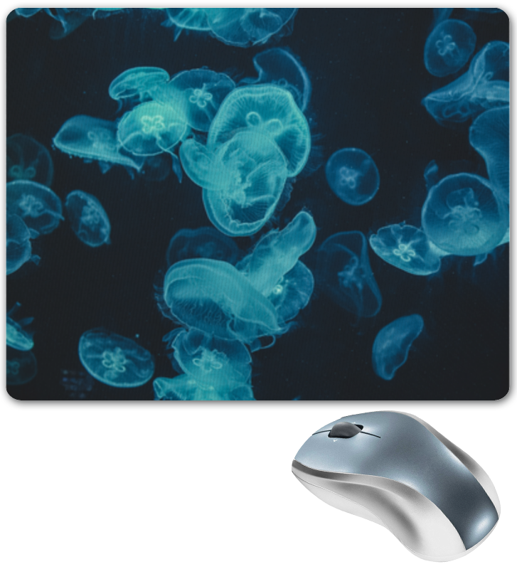 Printio Коврик для мышки Морские медузы printio обложка для паспорта морские медузы