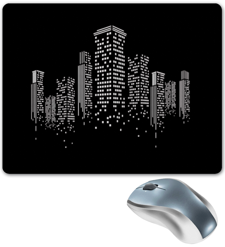 Printio Коврик для мышки Огни ночного города. printio коврик для мышки здания города