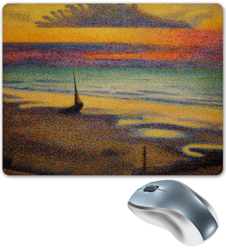 Printio Коврик для мышки Пляж в хейсте (жорж леммен) printio открытка 15x15 см пляж в хейсте жорж леммен