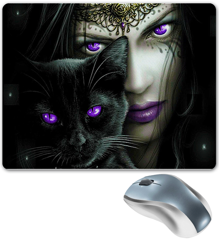 Printio Коврик для мышки Кошки. магия красоты цена и фото