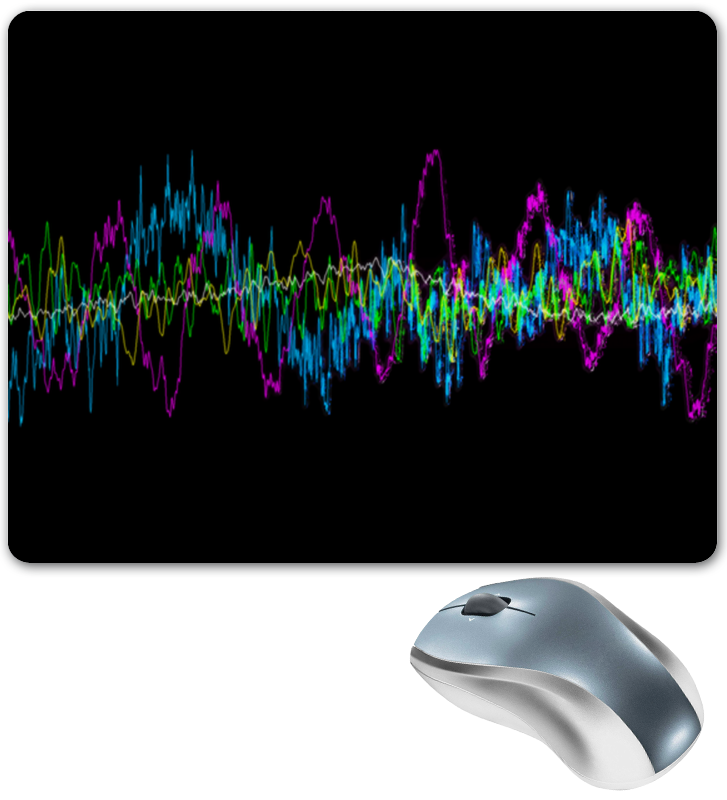 Printio Коврик для мышки Звуковая волна printio блокнот звуковая волна