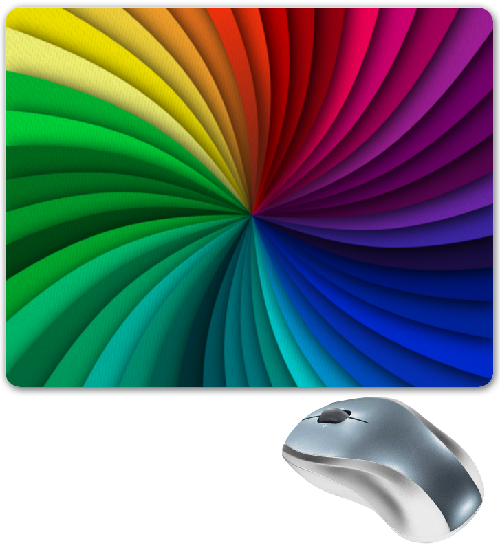 трещотка калейдоскоп детский разноцветный Printio Коврик для мышки Калейдоскоп