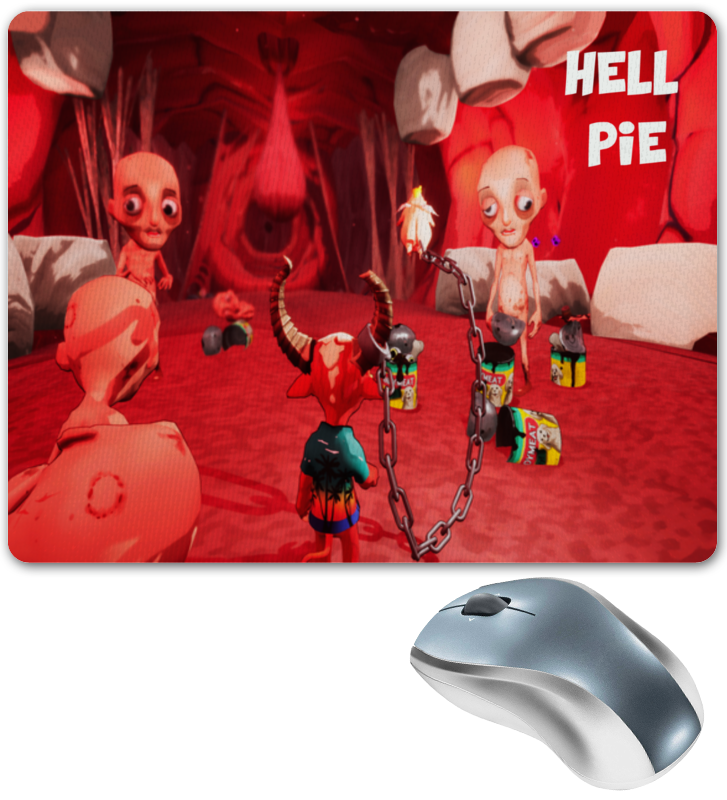 цена Printio Коврик для мышки Hell pie