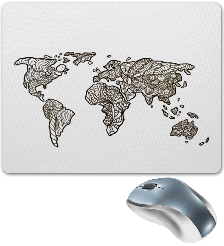 Printio Коврик для мышки Карта мира printio коврик для мышки валюты мира