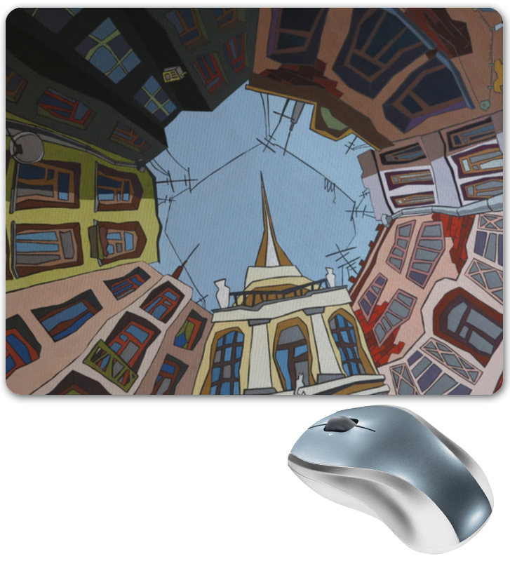 Printio Коврик для мышки Двор-колодец чехол для iphone 8 объёмная печать printio двор колодец