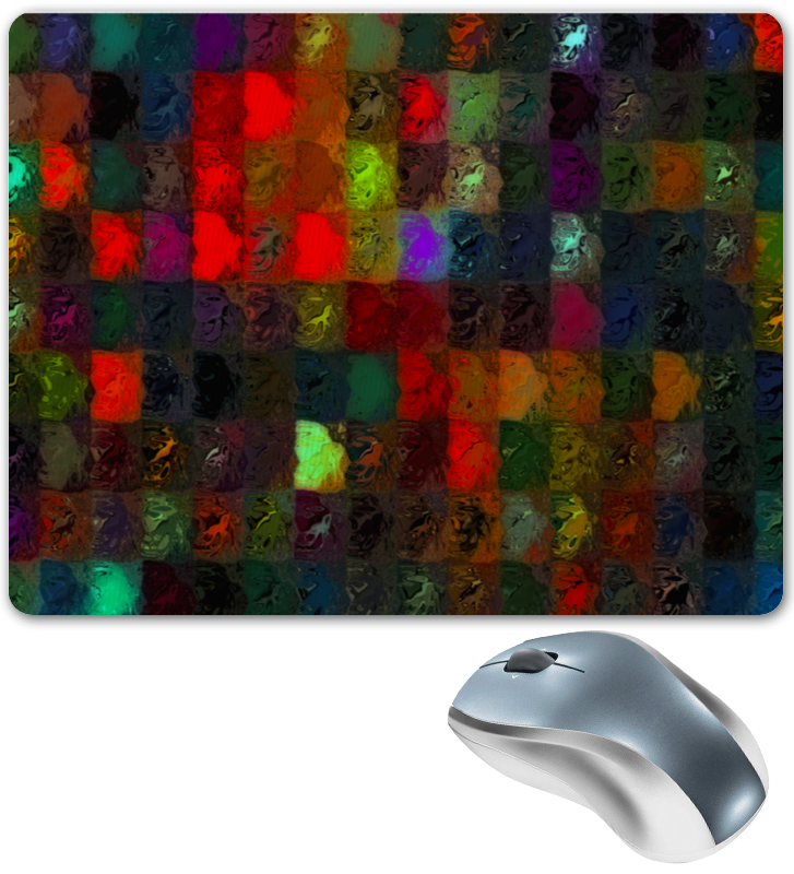 Printio Коврик для мышки Кубики красками printio коврик для мышки узор красками