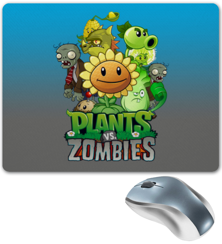 Printio Коврик для мышки Plants vs zombies фигурка совместима с лего зомби с ведром plants vs zombies