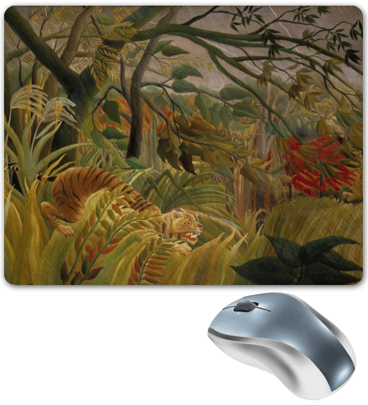 Printio Коврик для мышки Тигр в джунглях