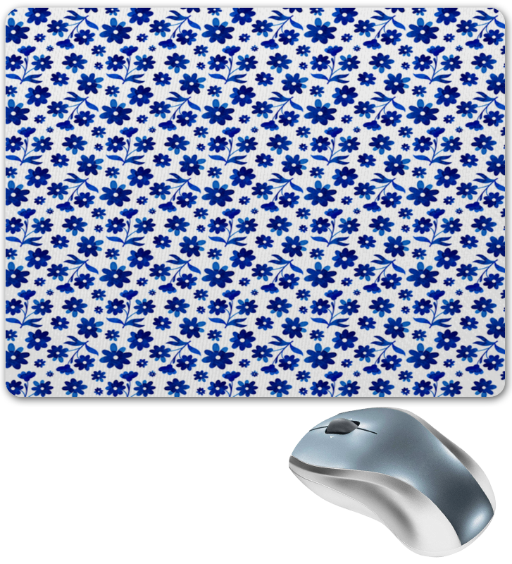 Printio Коврик для мышки Голубые цветы printio коврик для мышки круглый голубые цветы