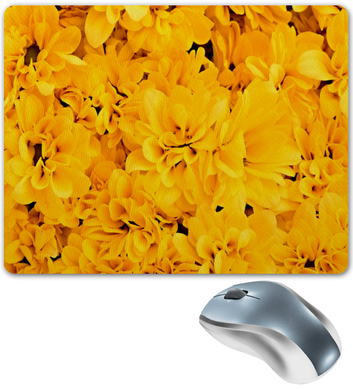 Printio Коврик для мышки Желтые цветы