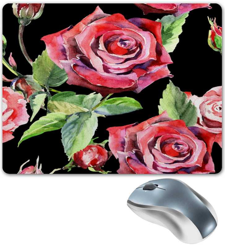 printio коврик для мышки круглый бутоны роз Printio Коврик для мышки бутоны роз