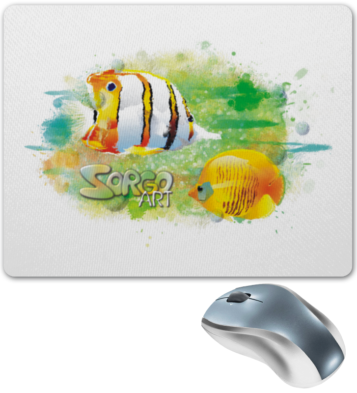 Printio Коврик для мышки С тропическими рыбками от zorgo-art. с тропическими рыбками от zorgo art 3245644 5xs белый