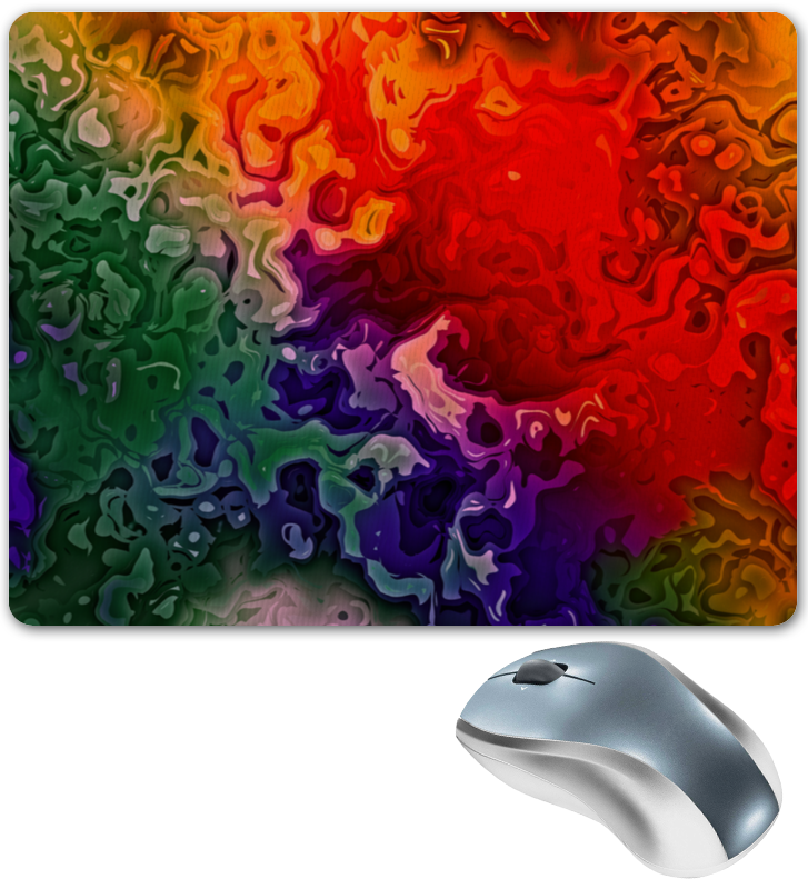 printio коврик для мышки круглый цветные краски Printio Коврик для мышки Цветные краски