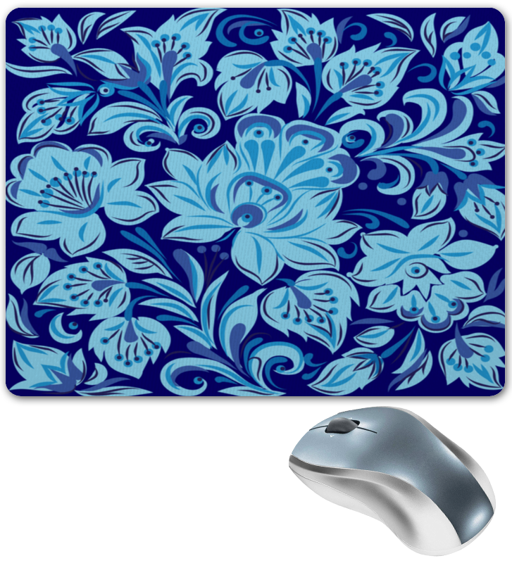 Printio Коврик для мышки Голубые цветы printio коврик для мышки круглый голубые цветы