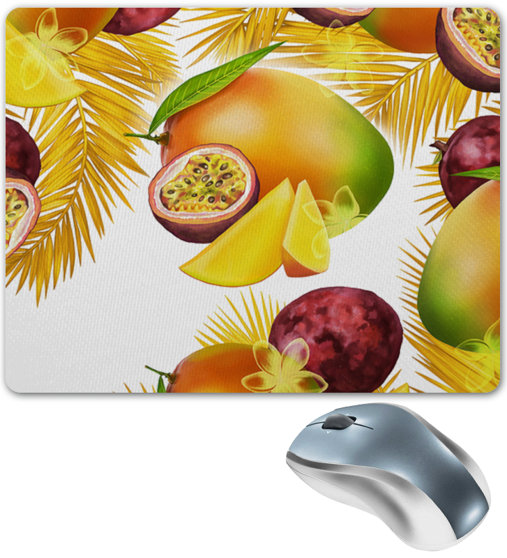 Printio Коврик для мышки Тропические фрукты цена и фото