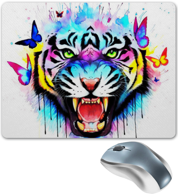 Printio Коврик для мышки Краски тигр магические краски тигр