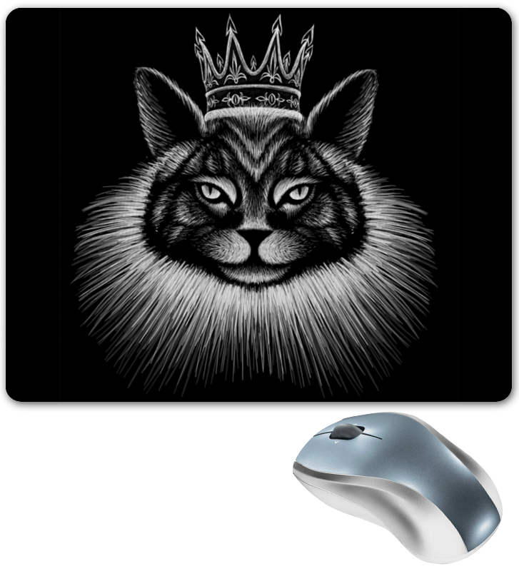 Printio Коврик для мышки Кошачий король. printio коврик для мышки кошачий микс