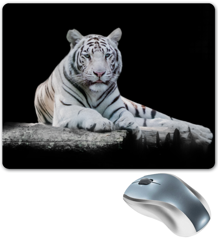 Printio Коврик для мышки Белый тигр